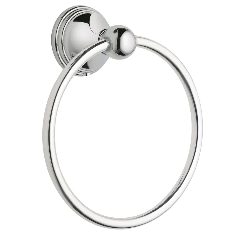 Preston Chrome Towel Ring, 6.25 In. Diameter, Zinc Construction