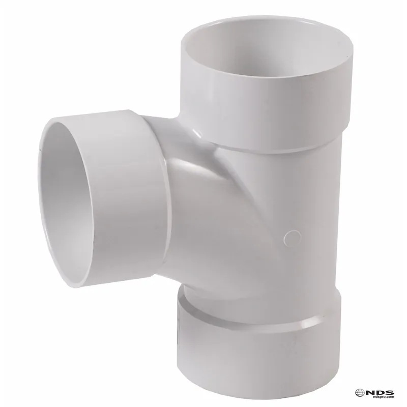 NDS Schedule 35 3 In. Hub Each X 3 In. D Hub PVC Sanitary Tee 1 Pk