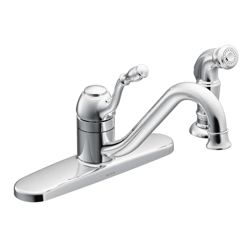 Lindley Collection Single Handle Kitchen Faucet, With Side Spray, Chrome