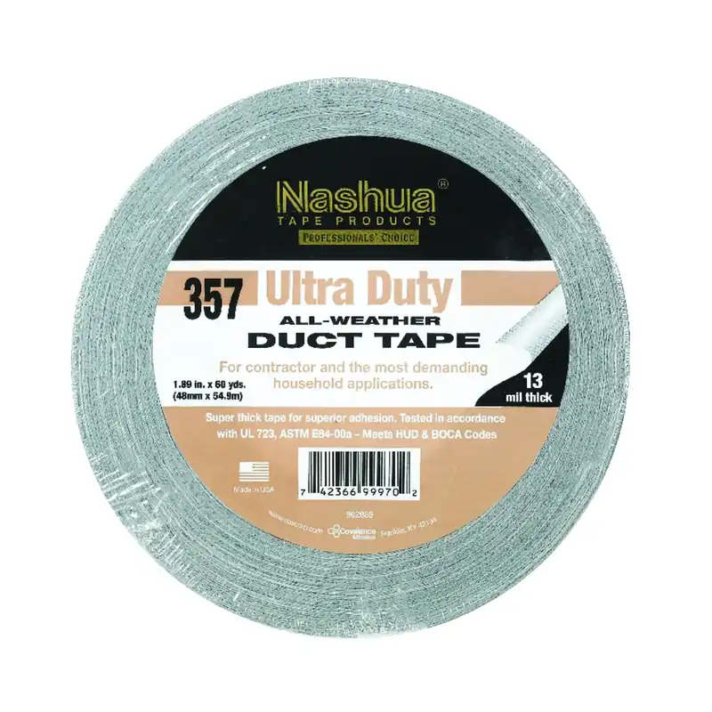 HVAC Duct Tape, Gray, 1.89-In. X 60-Yds.