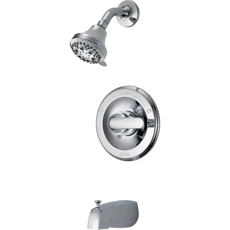 Monitor Single-Handle Tub/Shower Faucet + Showerhead, Chrome