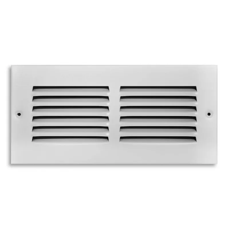 Tru Aire 4 In. H X 10 In. W 1-Way Powder Coat White Steel Return Air Grille