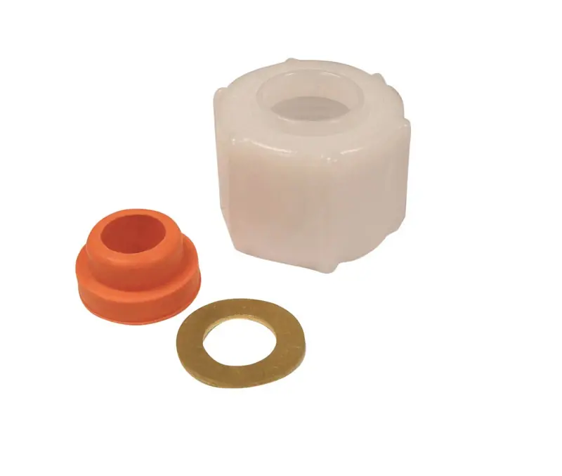 Plastic Ballcock Supply Coupling Nut, 1-1/8 O.D. X 7/8 In. I.D.