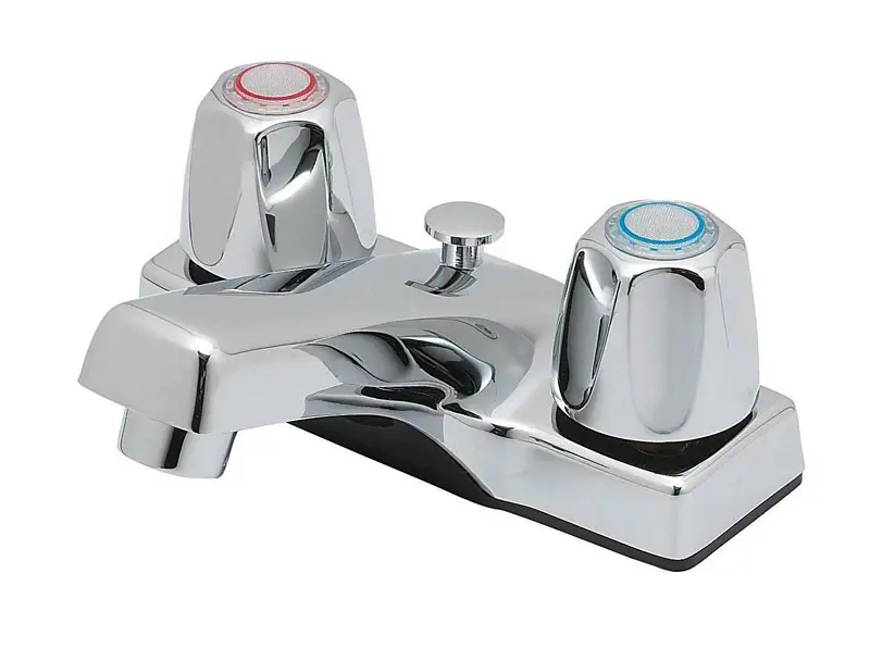 Coastal Chrome Two-handle Bathroom Sink Faucet 4 In. Model 67869w-6001