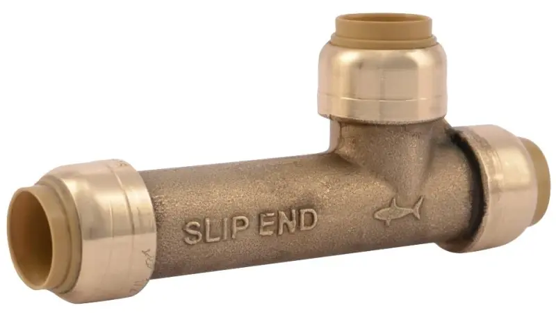 1/2 In. Push Fit Brass Slip Tee - Model Ur3362a