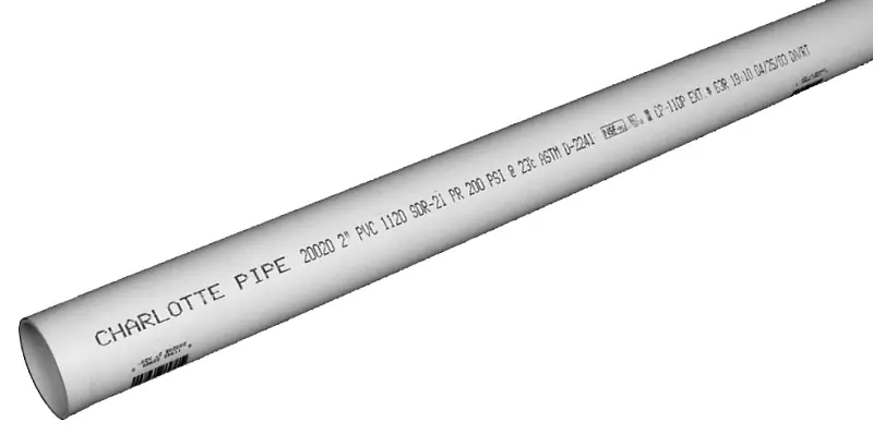 3/4 Inch X 10 Feet Pvc Class 200 Plain-end Pipe Sdr21