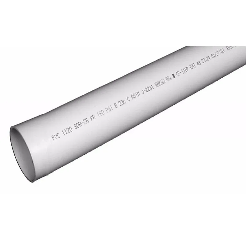 JM Eagle 1¼‑Inch SDR26 PVC Pressure Pipe – 10‑Ft Length, Plain End, 160 psi