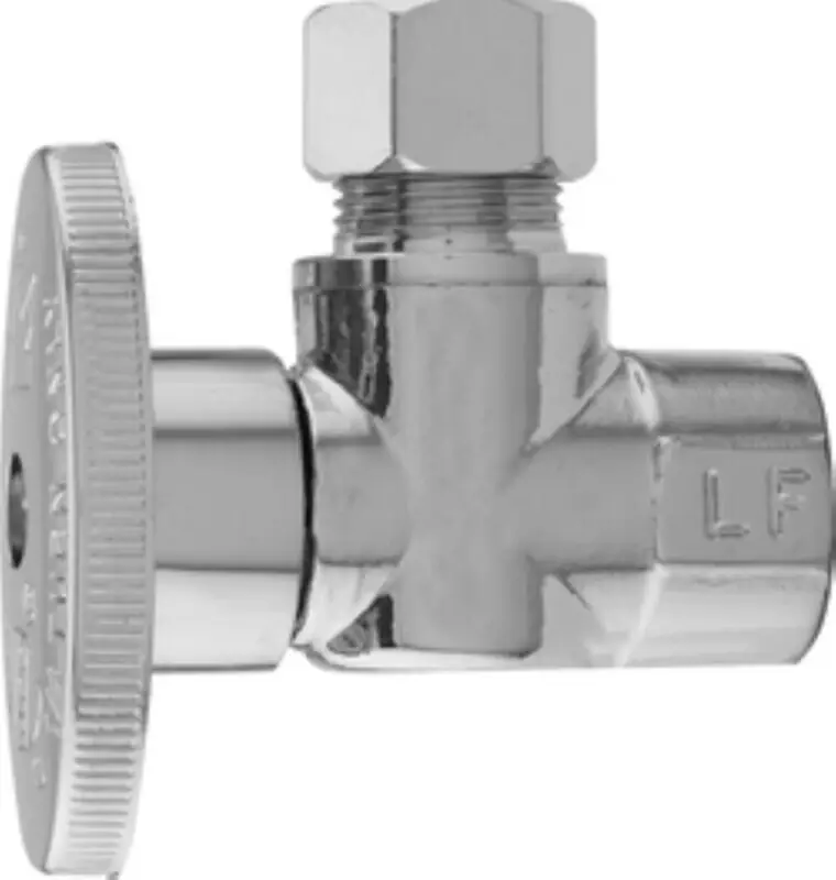 3/8 In. Fip X 3/8 In. Lead-free Brass Angle Valve Model 2047pclf