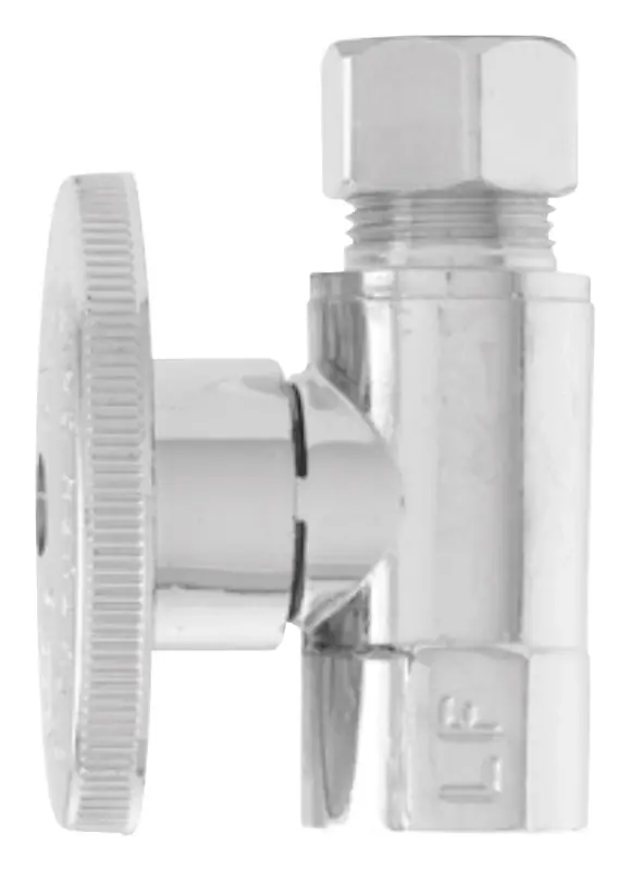 3/8 In. Fip X 3/8 In. Compression Brass Straight Valve - Lead-free