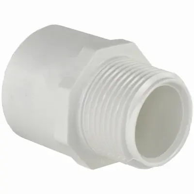 Charlotte Pipe Schedule 40 2 In. Slip X 2 In. D MPT PVC Pipe Adapter 1 Pk