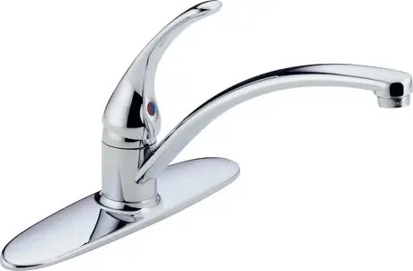Chrome Single Handle Kitchen Faucet With 360 Degree Swivel Spout, Model P188200lf