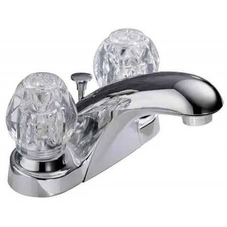 Low Lead Single Handle Lavatory Faucet 1.5 Gpm 4" Centers Chrome Finish
