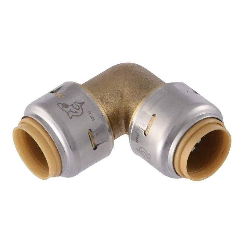 Push-Fit Pipe Elbow, Lead Free, 1/2 X 1/2 In.