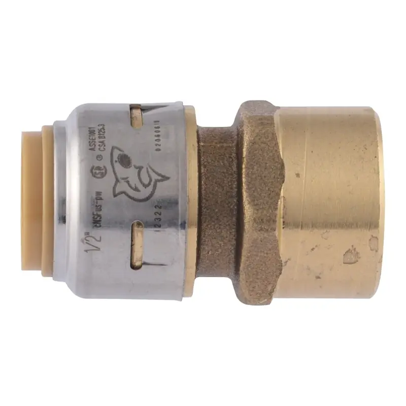 SharkBite Push To Connect 1/2 In. CTS Each X 1/2 In. D FPT Brass Connector
