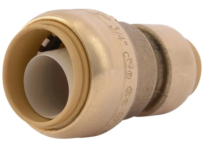 Push-to-connect 3/4 In. X 1/2 In. Brass Reducing Coupling