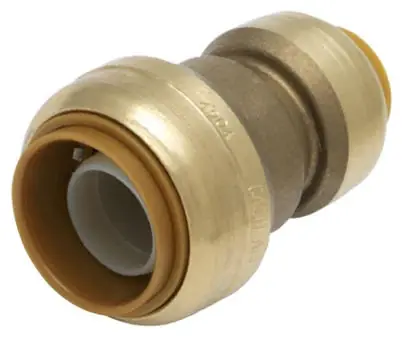 Push-Fit Reducing Pipe Coupling, Lead Free, 1 X 3/4 In.