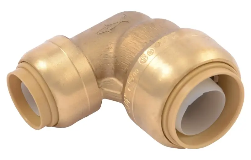 3/4 In. X 1/2 In. Push-to-connect Reducing Brass Elbow 90 Degree
