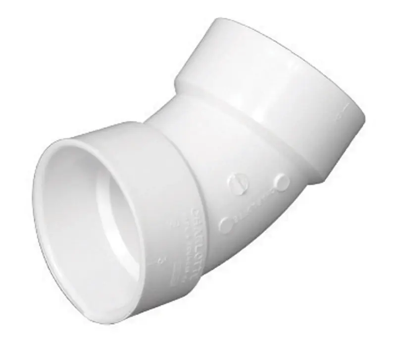 Charlotte Pipe Schedule 40 1-1/4 In. Hub X 1-1/4 In. D Hub PVC Elbow 1 Pk