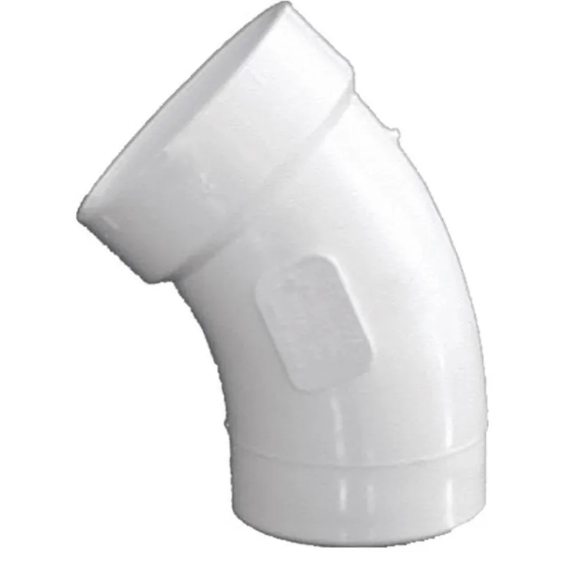 1-1/4 Inch Schedule 40 45 Degree Dwv Pvc Street Elbow