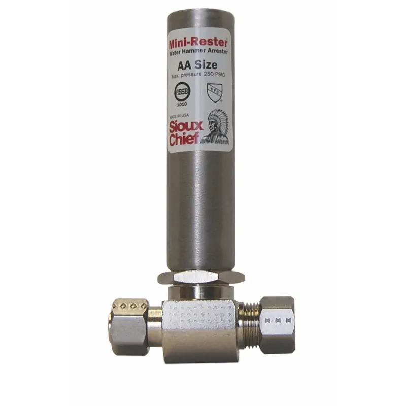 Sioux Chief MiniRester 3/8 In. Compression X 3/8 In. D Compression Copper Water Hammer Arrester 1 Pk