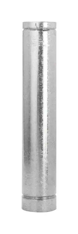3 In. Diameter X 60 In. Length Aluminum Round Gas Vent Pipe
