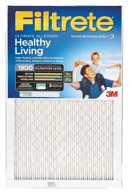 Filtrete 16 In. W X 20 In. H X 1 In. Polypropylene 1900 MPR Pleated Allergen Air Filter 1 Pk