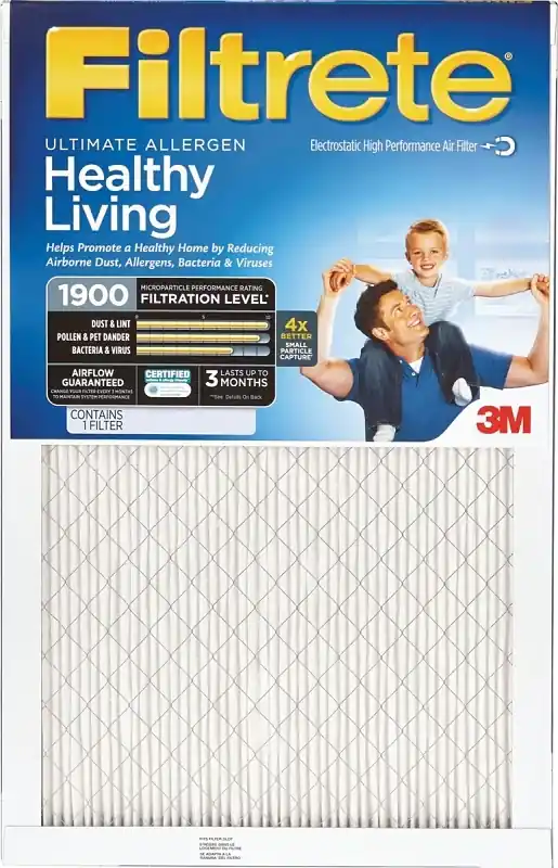 Filtrete 14 In. W X 20 In. H X 1 In. Polypropylene 1900 MPR Pleated Allergen Air Filter 1 Pk