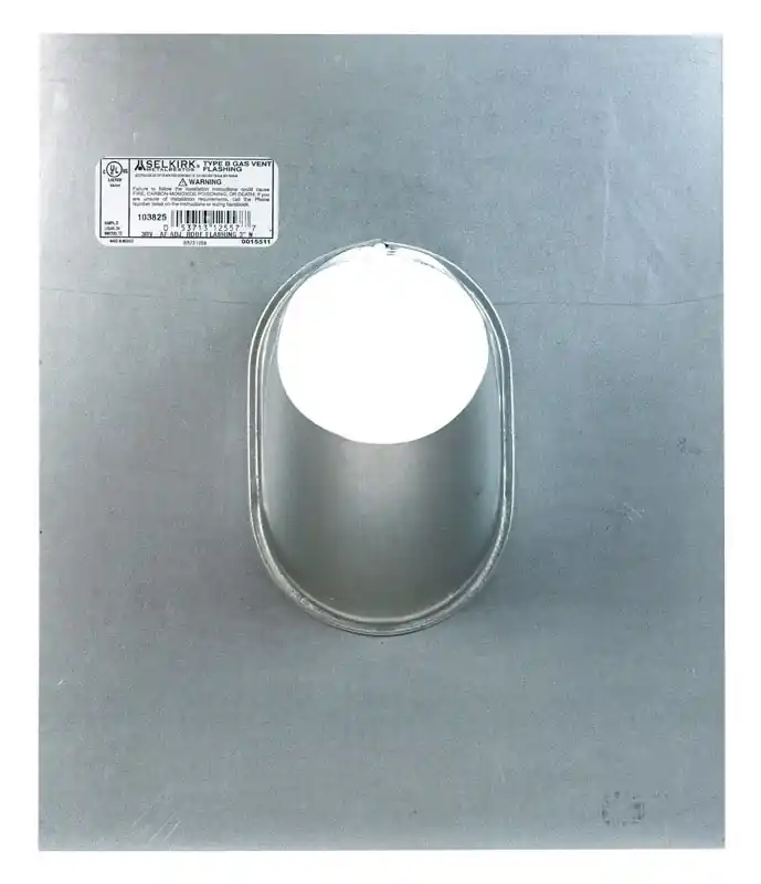 Gas Vent Adjustable Flashing, Type B, 6/12 Pitch, 3-In.