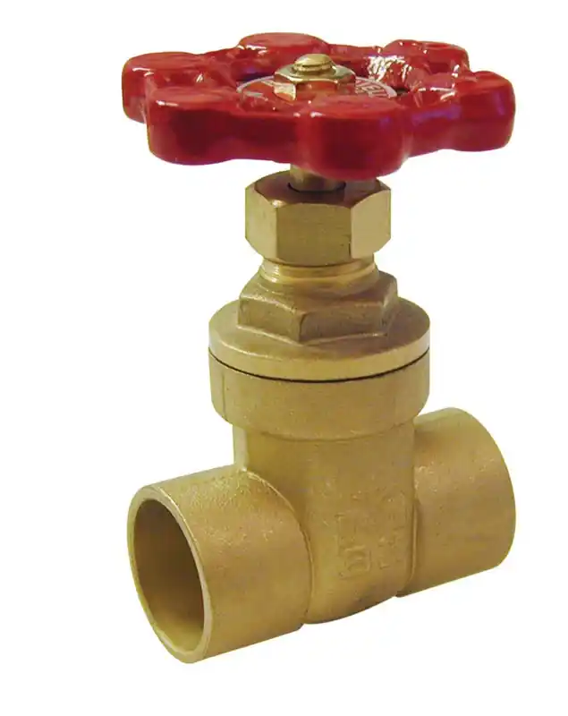 Solder Gate Valve, Lead-Free Brass, 1 In.