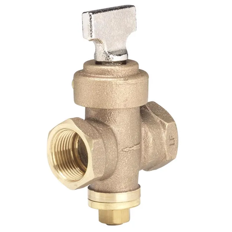 Homewerks 1 In. FIP X 1 In. FIP Bronze Ground Key Stop & Drain Valve