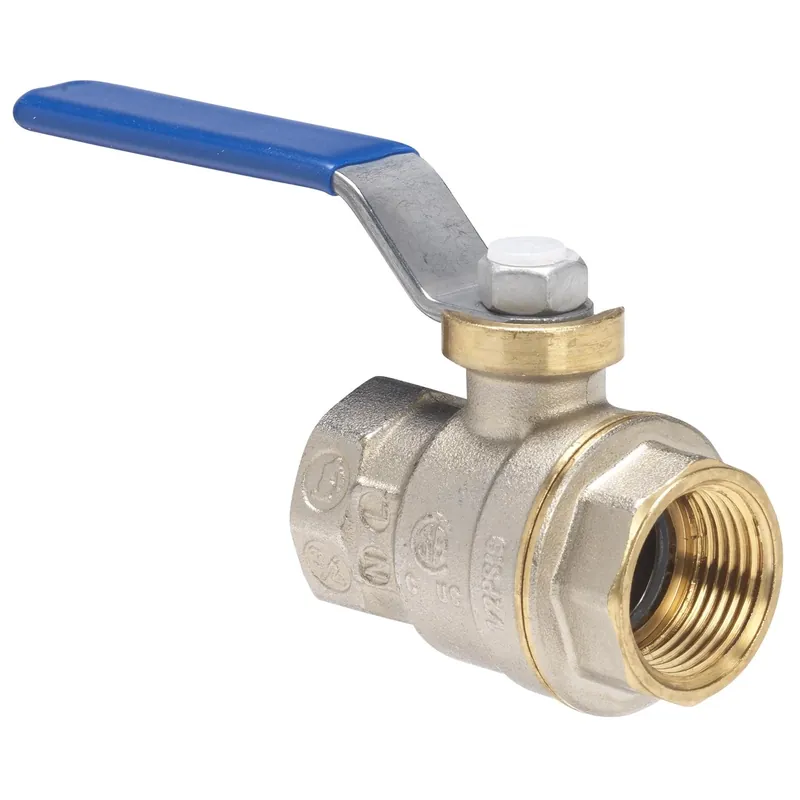 1 In. Nickel Plated Brass Fip Ball Valve Full Port For Water, Oil, Air