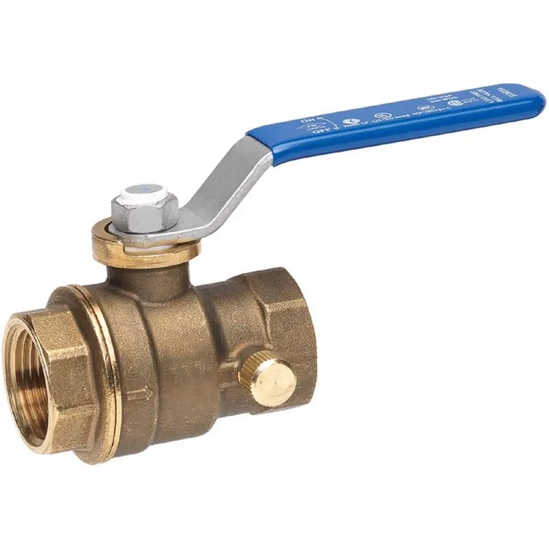 3/4 In. Brass Fip Ball Valve With Drain Full Port, Model 119-2-34