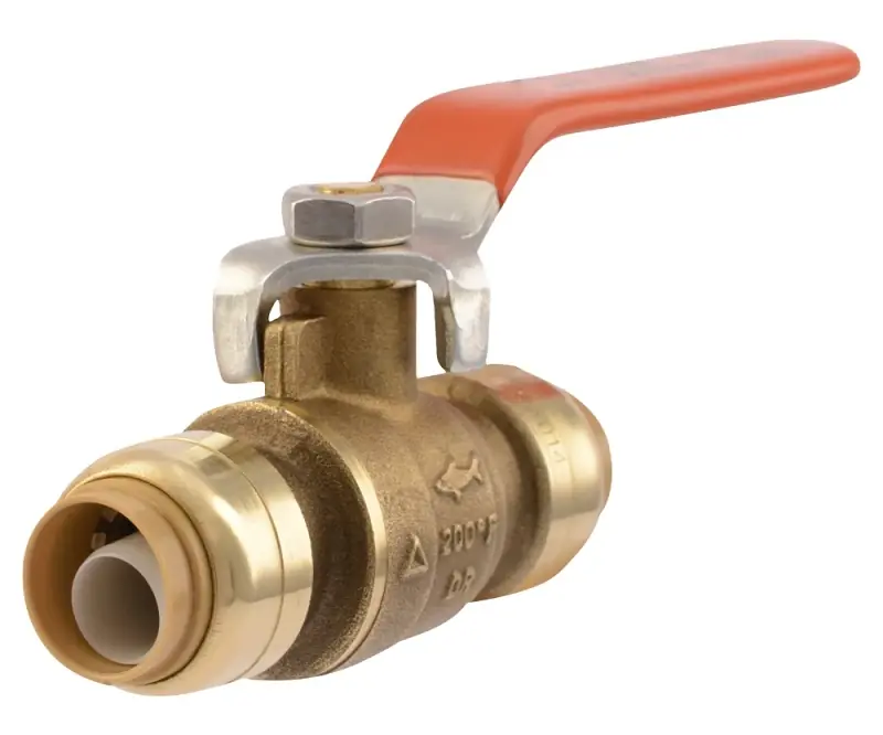 1/2 In. Brass Push Fit Ball Valve - Model Ur22222a