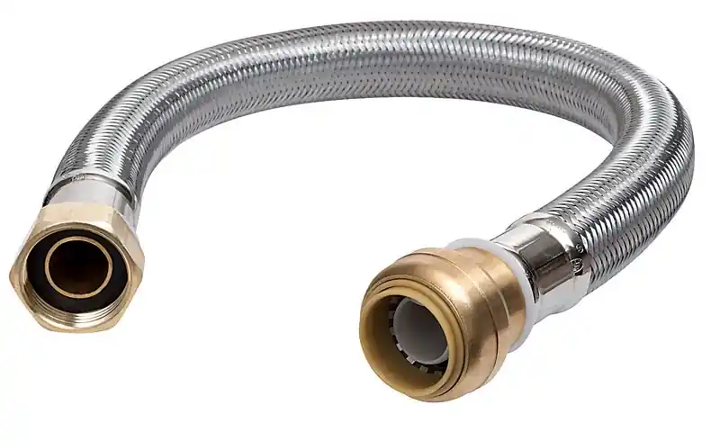 3/4 In. Push Fit X 3/4 In. Fip 15 In. Stainless Steel Supply Line