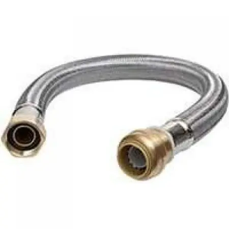 U3088flex24 24 Inch Stainless Steel Flexible Water Heater Connector