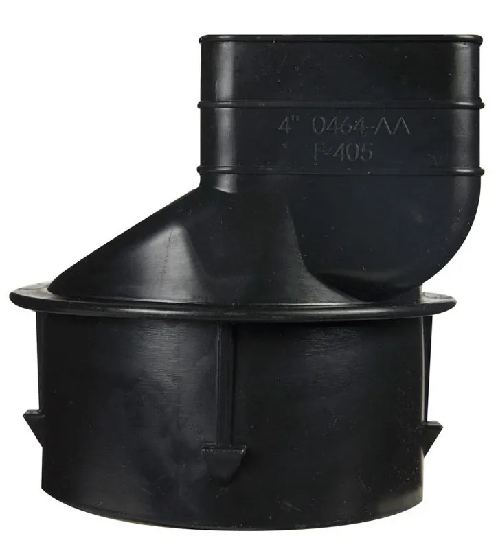 Advanced Drainage Systems 3¼" Snap X 2½" Barb Polyethylene Downspout Adapter (5" Length)