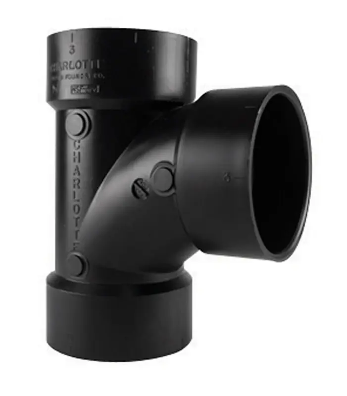 ABS/DWV Sanitary Tee, 4 In.