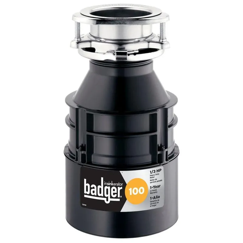 Insinkerator Badger 100 1/3 Hp Continuous Feed Garbage Disposal