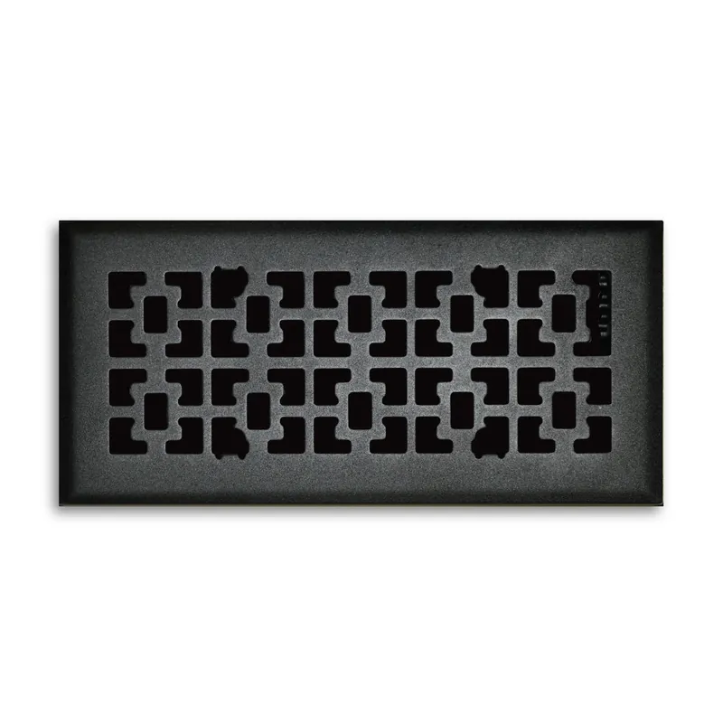 4 In. H X 12 In. W 1-way Matte Steel Floor Diffuser