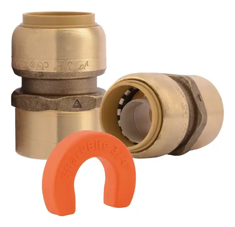 Water Heater Push Fit Connector Kit, 3/4 X 3/4 In.