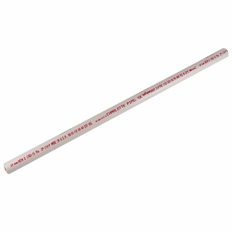 Schedule 40 PVC Pipe, 600 PSI, 3/4-In. X 2-Ft.