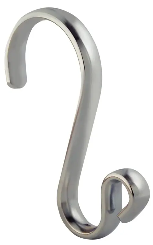 IDesign Chrome Silver Metal Shower Curtain Rings 12 Pk