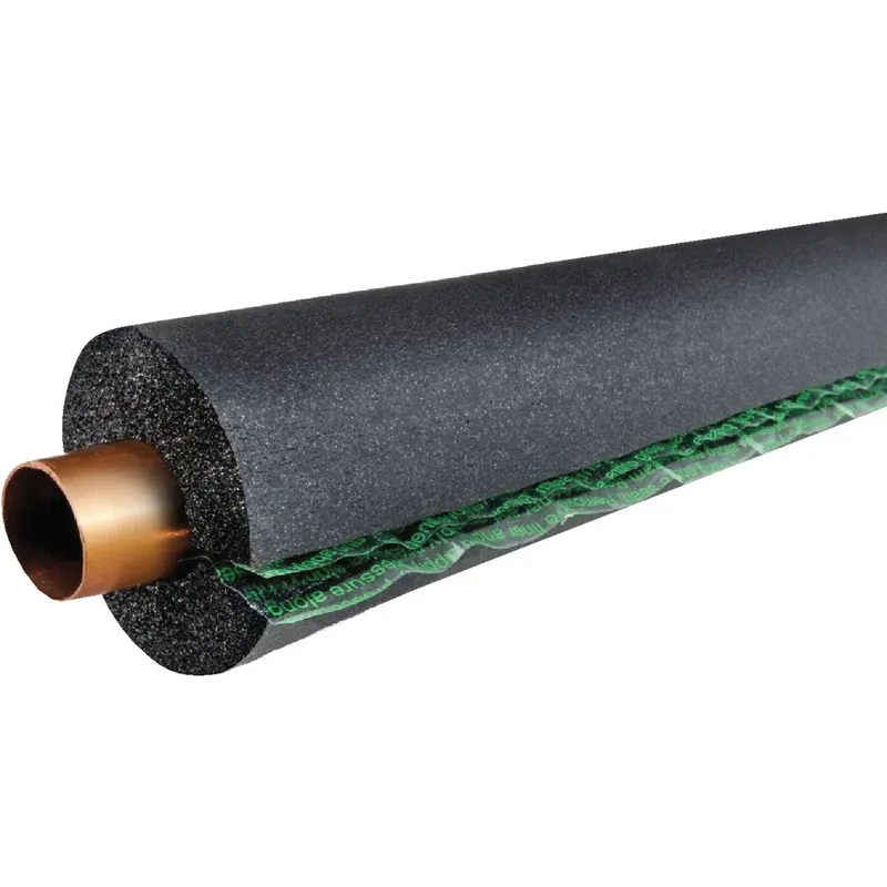 1/2 In. Wall Self-sealing Rubber Pipe Insulation Wrap, 7/8 In. Id X 6 Ft.