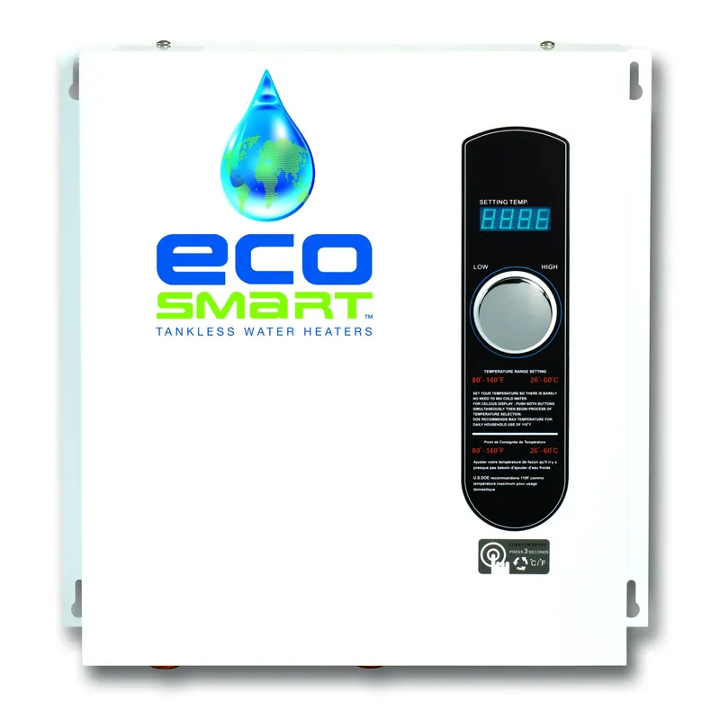 Tankless Water Heater, Electric, 27-kW