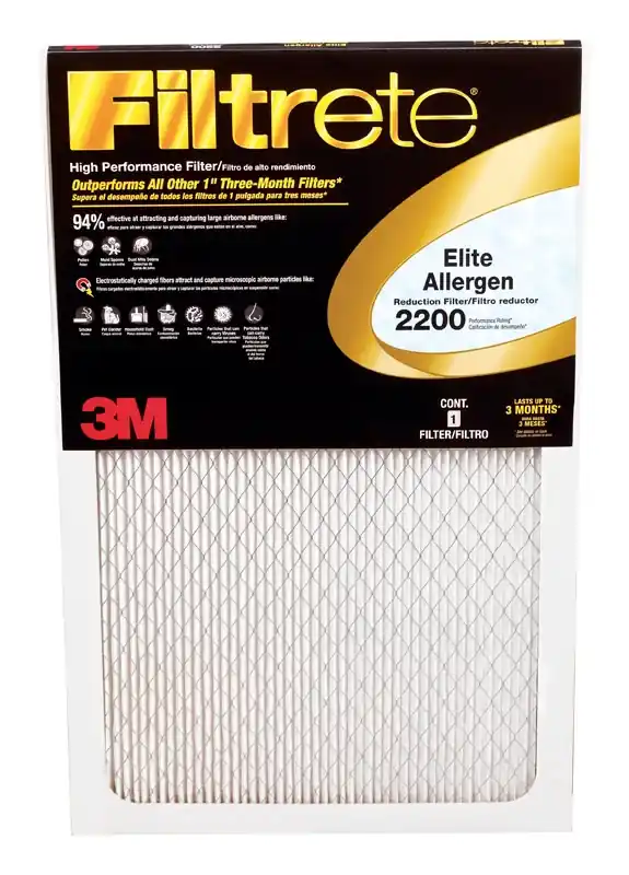 Filtrete 16 In. W X 20 In. H X 1 In. Polypropylene 2200 MPR Pleated Allergen Air Filter 1 Pk