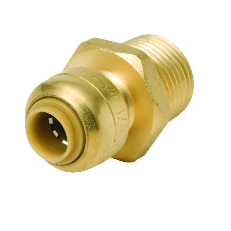 1/4 X 1/2 In. MIP Push-Fit Reducing Pipe Connector, Lead Free