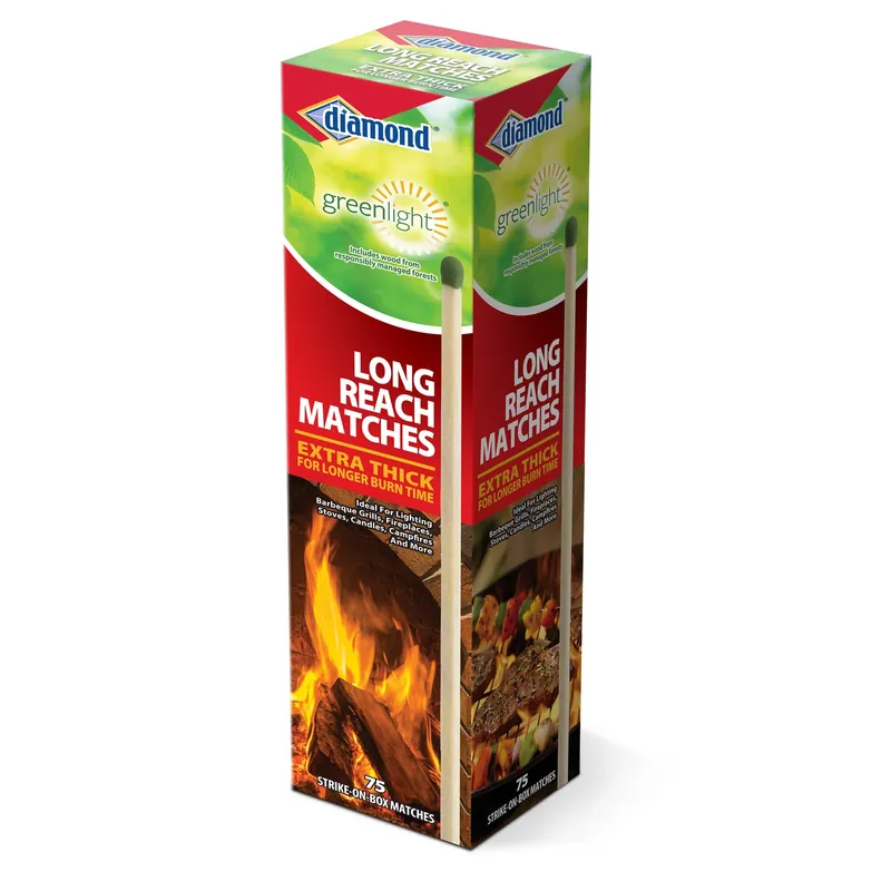 Diamond 10 In. L Long Reach Matches 75 Pc