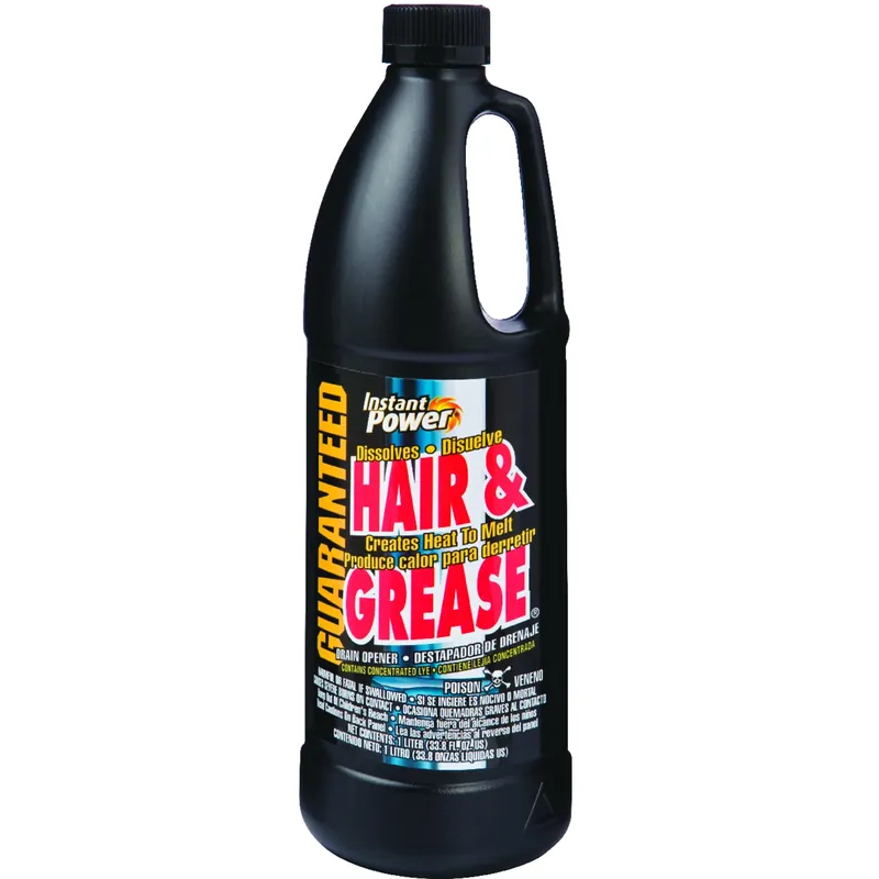 Hair & Grease Drain Opener, 1-Liter