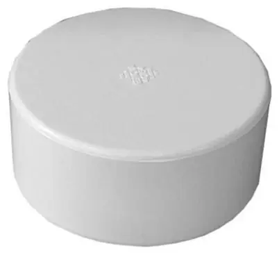 PVC Pipe Fitting, PVC Cap, 3-In.