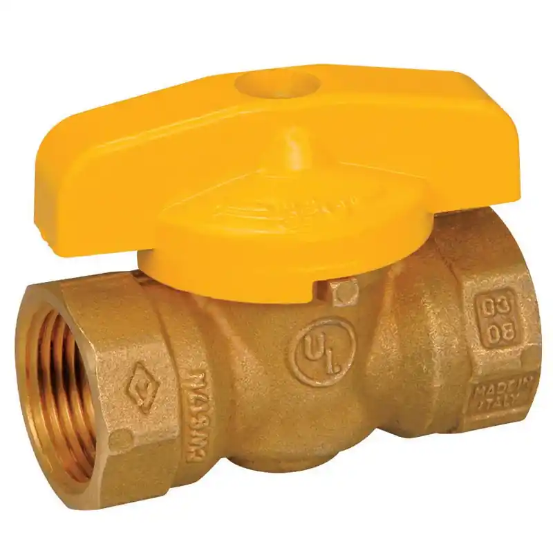 3/4 Inch Brass Gas Ball Valve With Tamper Resistant Handle